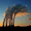 Smoke rising from a power plant