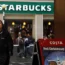 Outside a Starbucks