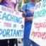 Striking teachers