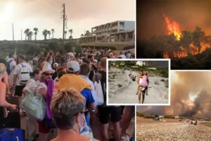 Corfu evacuation order issued after flights to Rhodes cancelled leaving terrified Brits fleeing raging wildfires
