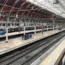 Empty platforms at Paddington train station in London during a strike in June