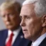 Mike Pence with Donald Trump in the background