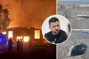 Ukraine hits two key bridges into Crimea as Zelenskyy claims Moscow targeted blood transfusion centre