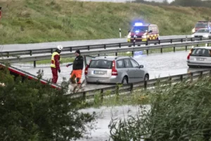 Stormy weather across northern Europe delays ferry services and flights