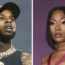 Composite image showing Tory Lanez on the left and Megan Thee Stallion on the right