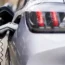 An electric car being charged