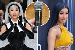 Microphone Cardi B hurled at fan during Las Vegas concert sells for almost $100,000 on eBay after online furore