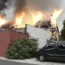 Fire rages at the holiday home in Wintzenheim
