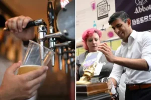 Pubs will still be allowed to serve takeaway pints as Rishi Sunak steps in to halt ban