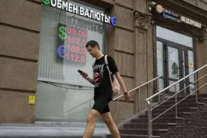 Russia’s ruble hits lowest level since early weeks of Ukraine war