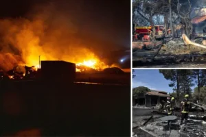 Thousands of tourists forced to evacuate as ‘catastrophic’ wildfires rip through south of France