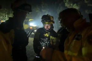 Firefighters battle through the night to halt wildfire in Tenerife