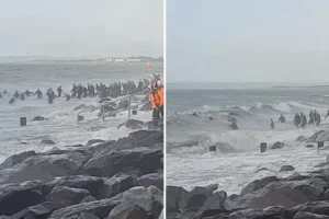Two men die in Ironman swim in Ireland after event was delayed for a day due to Storm Betty