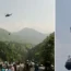 A desperate rescue mission is under way to save children stuck on a cable car in Pakistan