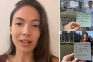 Woman exposes ‘cheating’ boyfriend over nine week dream European holiday using Post-It notes