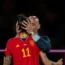 Jenni Hermoso was kissed by FA boss Luis Rubiales