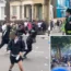 This is the moment a group flees at Notting Hill carnival.
