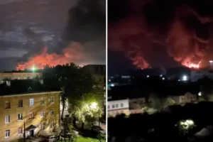 Russia hit by ‘biggest drone strikes since Ukraine war began’ as cargo planes damaged in airport attack