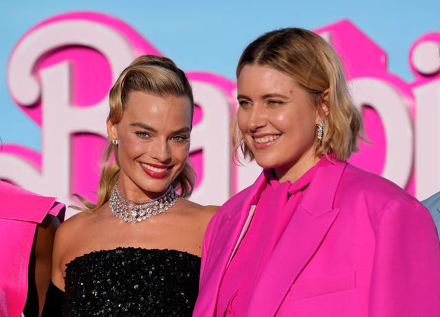 80bb19f9bb234593a0755c08c0a070bb Margot Robbie, left, and writer/director/executive producer Greta Gerwig arrive at the premiere of Barbie at The Shrine Auditorium in Los Angeles