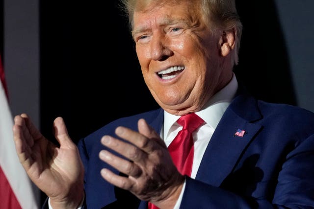 Trump at a rally