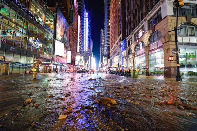 Water Main Break Times Square