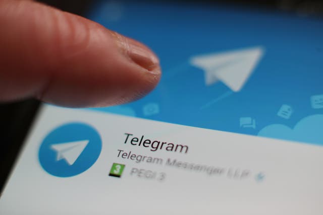 2-31565176 A view of the Telegram messaging app