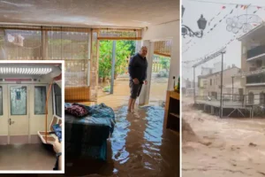 Red alert issued in Spain as heavy rain sweeps the country – and residents warned to stay indoors