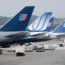 United Airlines planes at San Francisco airport