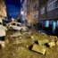 Vehicles left scattered during floods after heavy rain in Istanbul