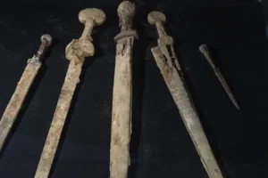 Four Roman swords discovered in Dead Sea cave in Israel