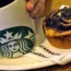 Starbucks coffee and a Danish pastry
