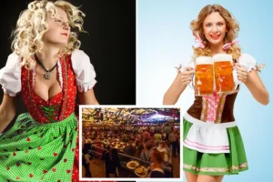 Outrage over fake ‘cleavage-revealing Oktoberfest outfits’ which Bavarian prince says degrades historic festival
