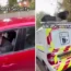 Footage appears to show a security guard monitoring the mobile Ulez camera