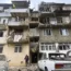 A damaged apartment building after shelling in Stepanakert, Nagorno-Karabakh