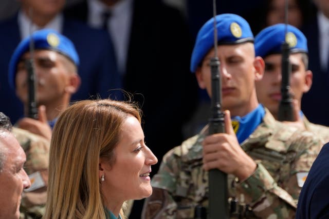 4864d7fad4574d6e88f54ce84f34e713 European Parliament president Roberta Metsola