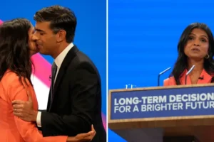 ‘Rishi and I best friends’: Sunak’s wife introduces PM in surprise speech as she confirms his love of ‘cheesy rom-coms’