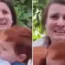 The moment of the family's capture was posted online
