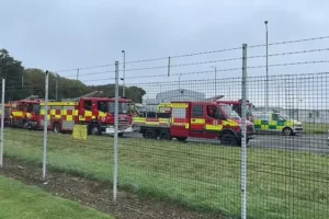 RAF fighter jets escort an aircraft from Kenya into Stansted Airport after ‘security alert’