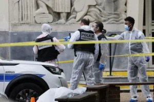 Teacher killed and two others hurt in stabbing at French school