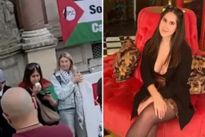 Woman, 22, arrested after student filmed praising Hamas attack that killed 1,300 as ‘beautiful and inspiring’