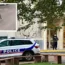 Police outside the school in France after a knifeman launched an attack on teachers