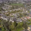 Aerial view of homes