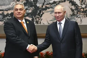 Putin meets Hungary’s PM in rare in-person talks with an EU leader