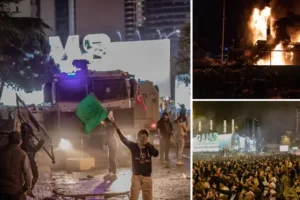 Thousands take to streets across Middle East after hundreds killed in Gaza hospital air strike