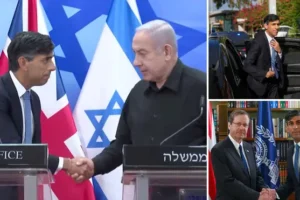 ‘We want you to win’: Rishi Sunak says he ‘supports Israel’s right to defend itself’ and ‘go after Hamas’