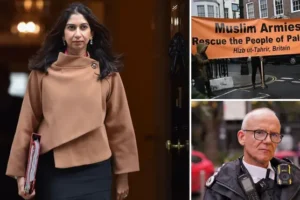 Suella Braverman to challenge Met police after ‘jihad’ chant at London protest was allowed by officers