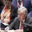 United Nations secretary-general Antonio Guterres speaks during a Security Council meeting at the United Nations headquarters