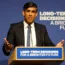 Prime Minister Rishi Sunak delivers a speech on AI