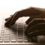 A person using a laptop