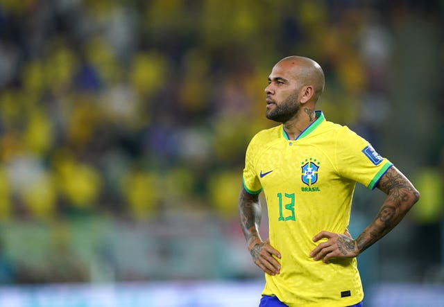 2-70125366 Dani Alves during the World Cup in Qatar last year
